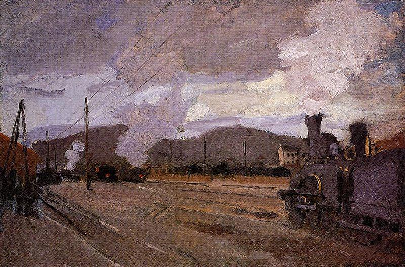 Claude Monet The Gare d'Argenteuil China oil painting art